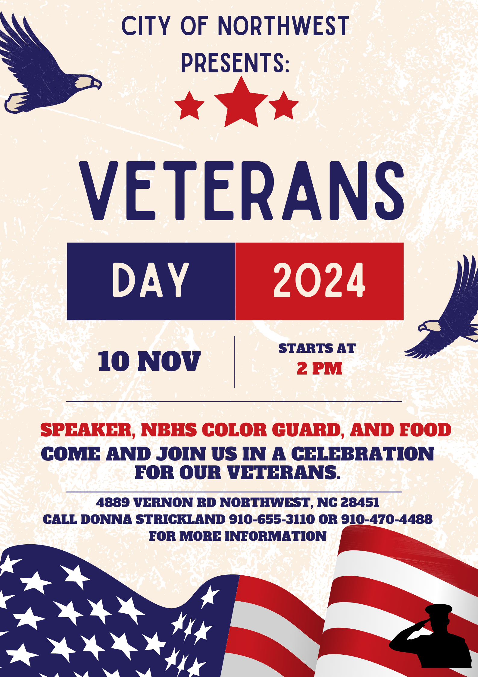 City of Northwest Veterans Day 2024